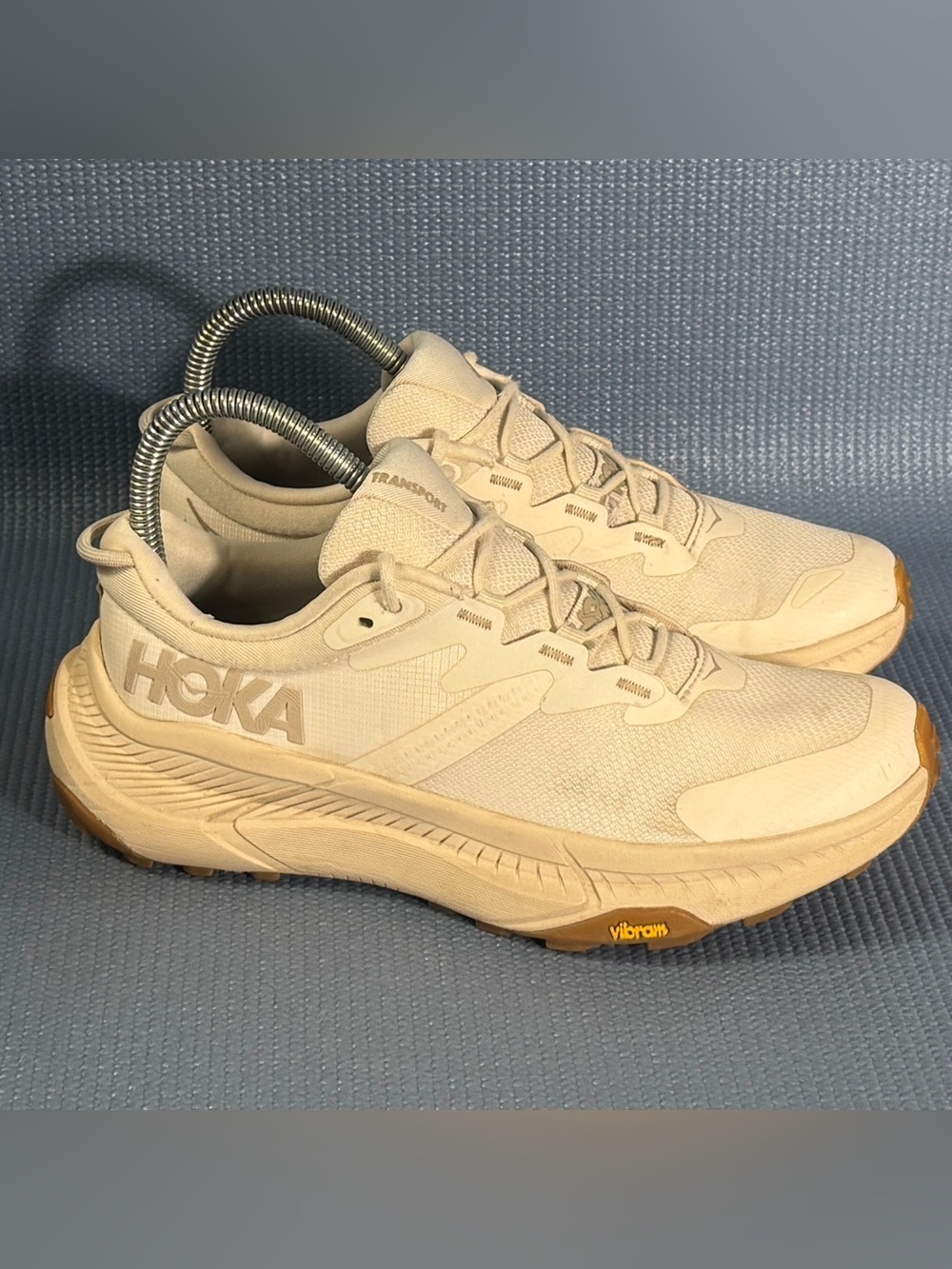 Hoka One One Transport Women’s White/ Eggnog Running Shoes Size 6